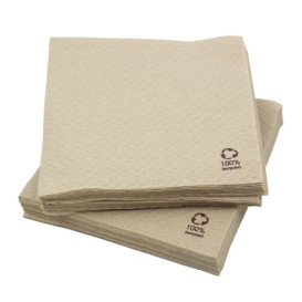 Servilleta de Papel Ecológica Gofrada 30x30cm 1 Capa (4.800 Uds)