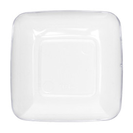 Plato Degustacion Plástico Transparente 6x6x1 cm (200 Uds)
