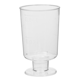 Copa de Plástico con Pie para Licor 40ml (20 Uds)