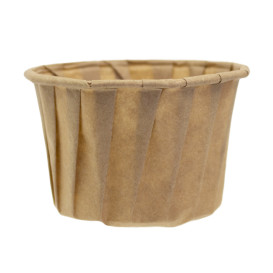 Tarrina de Papel Plisado Kraft de 120ml (250 Uds)