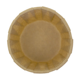 Tarrina de Papel Plisado Kraft de 60ml (5000 Uds)