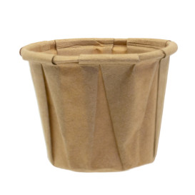 Tarrina de Papel Plisado Kraft de 22ml (250 Uds)