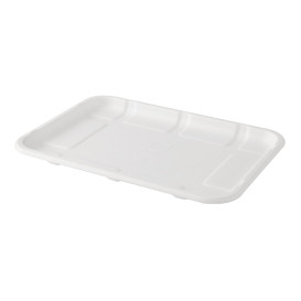 Bandeja de Caña de Azúcar 21,6x15,3x1,5cm (50 Uds)