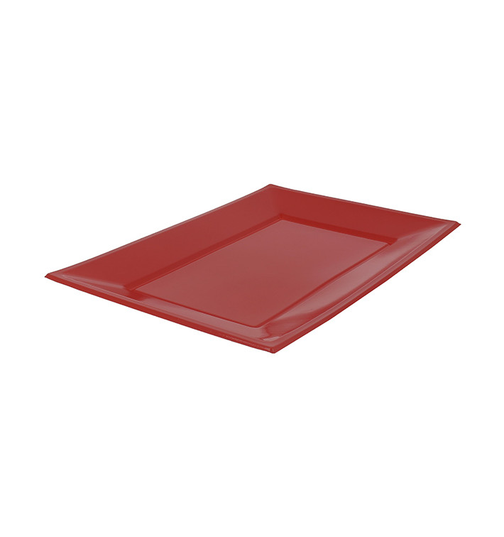 Bandeja de Plástico Roja 330x225mm (25 Uds)