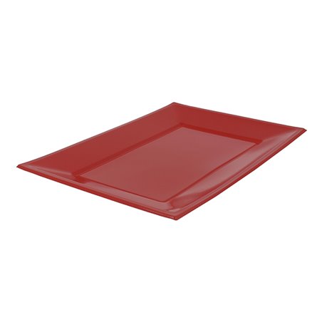 Bandeja de Plástico Roja 330x225mm (25 Uds)