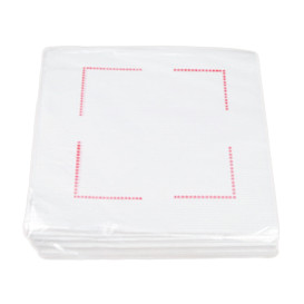 Servilleta Plana de Papel Sulfito Blanca 25x25cm (750 Uds)