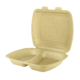 Envase MenuBox XPP 2C Beige 24x20,5x7cm (200 Uds)