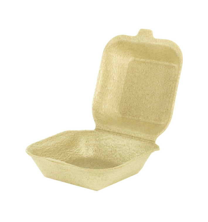 Envase Hamburguesa XPP Beige 13,5x13,5x7cm (100 Uds)