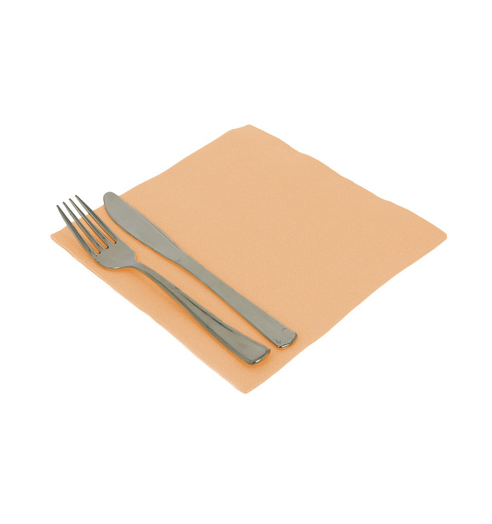 Servilleta Papel 40x40cm Salmón Punta-Punta (1.200 Uds)