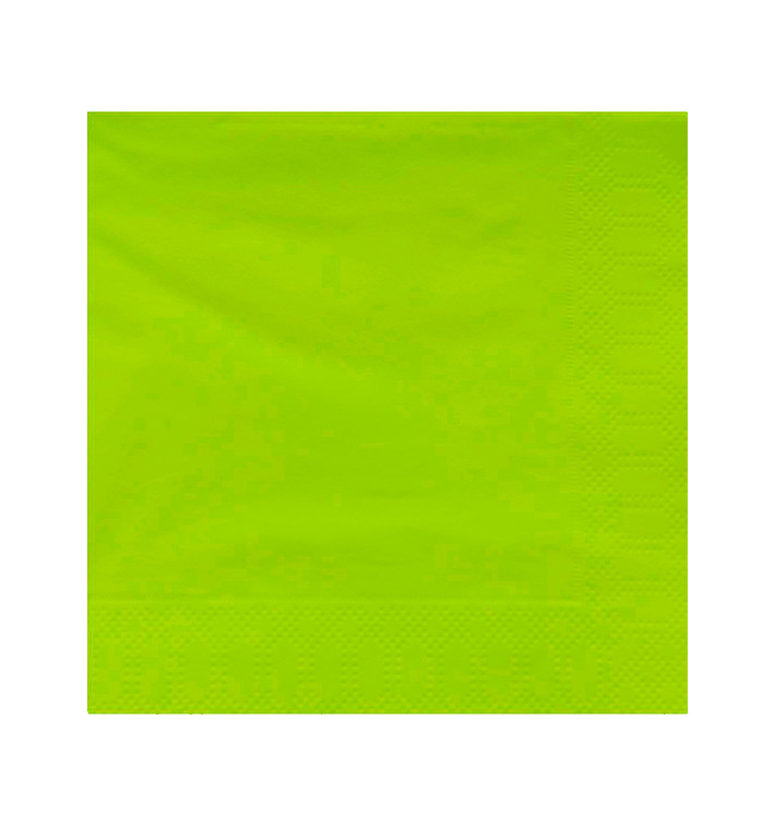 Servilleta Papel Cenefa 20x20cm 2C Pistacho (100 Uds)