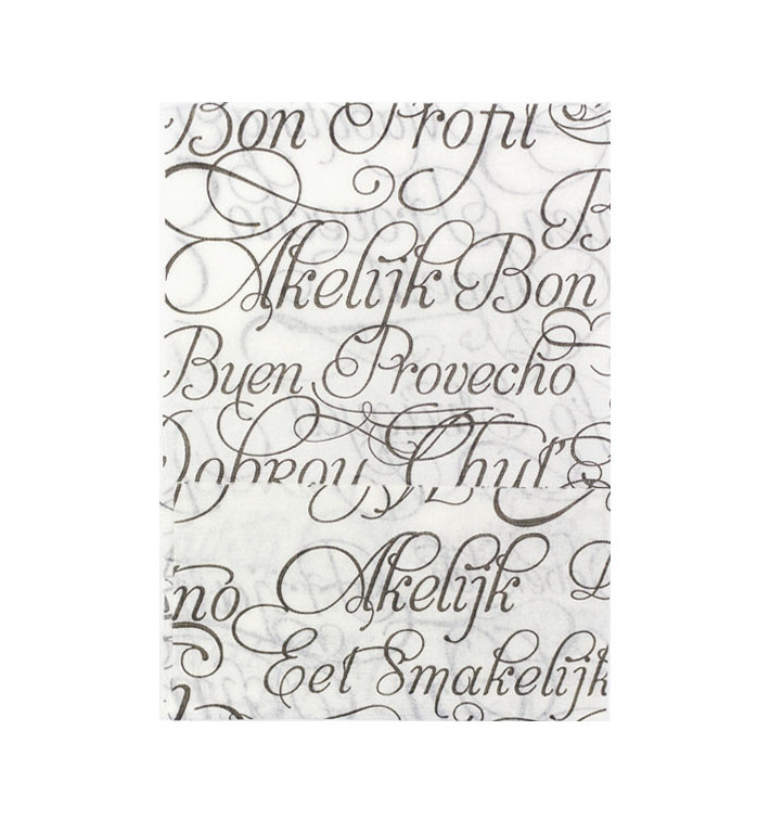 Servilletas Miniservis "Buen Provecho" 17x17cm (200 Uds)