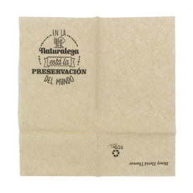 Servilletas de Papel Miniservis Kraft Frases 17x17cm (14.000 Uds)