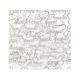 Servilletas Miniservis "Buen Provecho" 17x17cm (200 Uds)