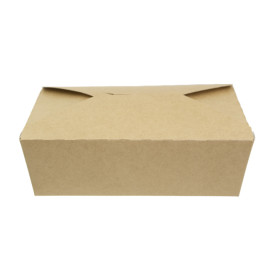 Caja Americana Kraft 19,7x14x6,5cm 1800ml (25 Uds)