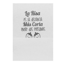 Servilletas de Papel Miniservis Blanca Frases 17x17cm (200 Uds)