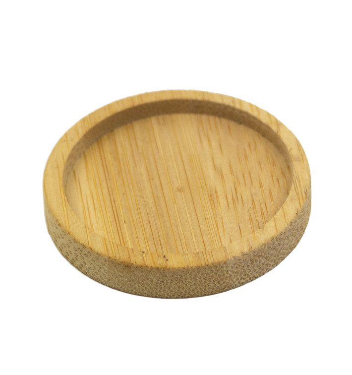 Plato Degustación de Bambú Bicolor Ø5cm (24 Uds)