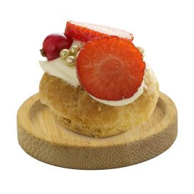 Plato Degustación de Bambú Bicolor Ø5cm (24 Uds)