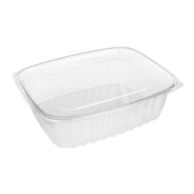 Envase Compostable PLA con Tapa 1420ml (50 Uds)