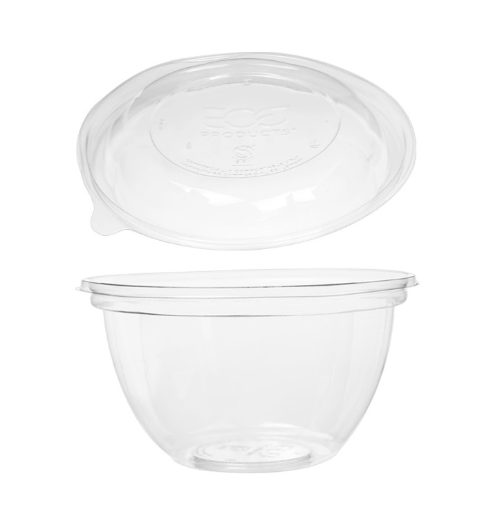 Ensaladera Con Tapa PLA 530ml (50 Uds)