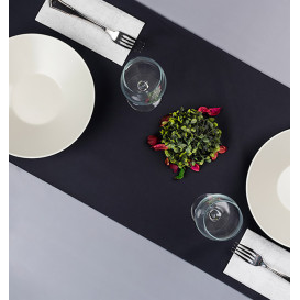 Mantel Camino Airlaid Negro 0,4x48m Precorte 30cm (1 Ud)