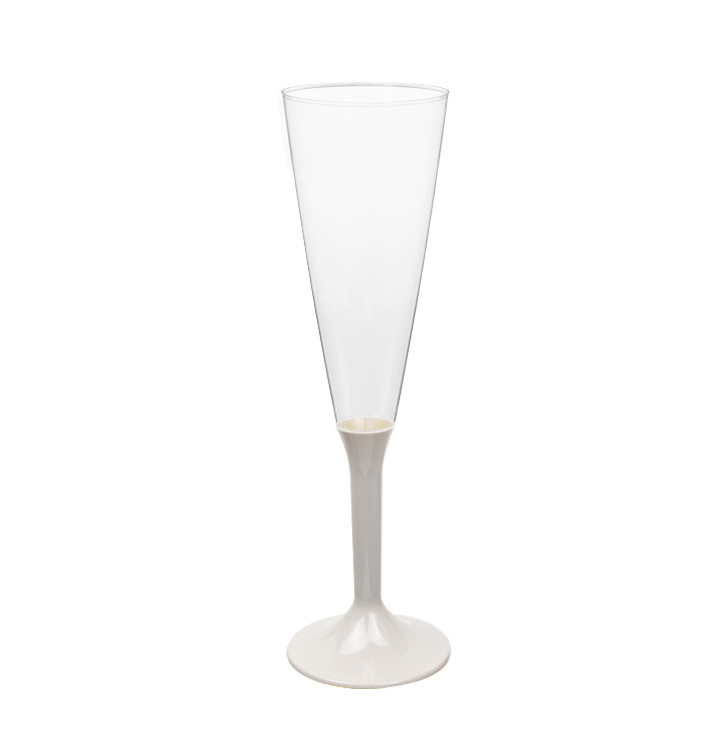 Copa Plástico Cava Pie Beige 160ml 2P (20 Uds)