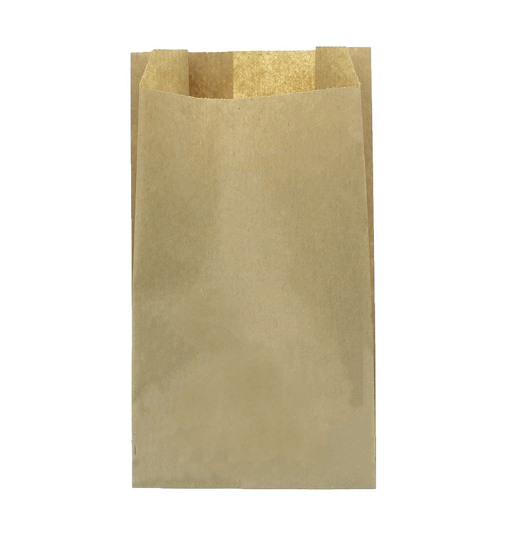 Bolsa de Papel Kraft 18+7x32cm (100 Uds)