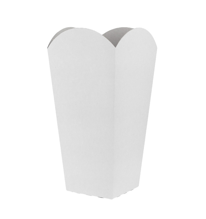 Caja Palomitas Pequeña Blanca 45gr 6,5x8,5x15cm (25 Uds)