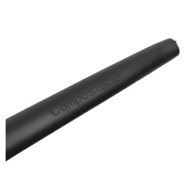 Tenedor Biodegradable CPLA Negro 17cm (25 Uds)