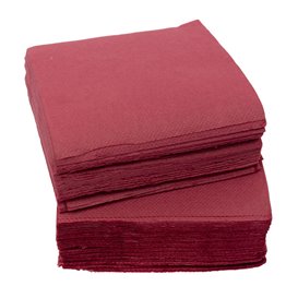 Servilleta de Papel Micropunto 20x20cm 2C Burdeos (100 Uds)