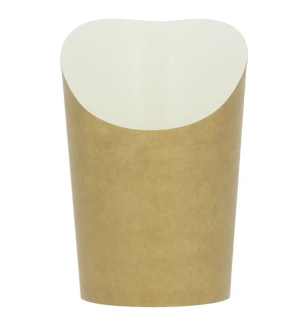 Vaso Cartón Kraft para Fritos y Wraps Ø8,1x11,5cm (1.320 Uds)