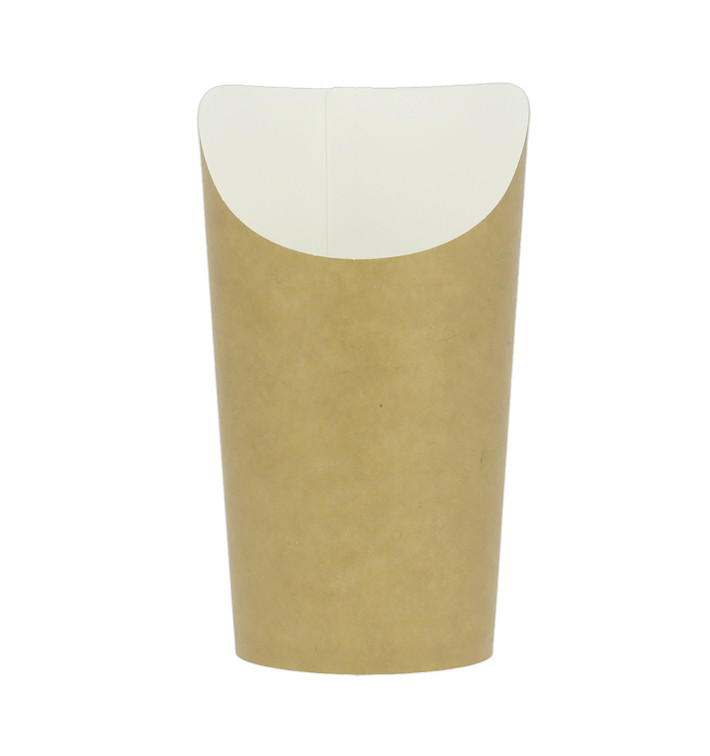 Vaso Cartón Kraft para Fritos y Wraps Ø8,1x14cm (1.320 Uds)