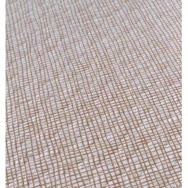 Mantel de Papel Cortado 1,2x1,2m "Entre Lineas" Marrón 40g/m² (300 Uds)