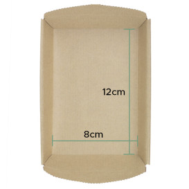 Molde Horno Kraft 12x8x2,5cm (400 Uds)