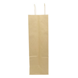 Bolsa Papel Kraft Hawanna con Asas 100g/m² 46+16x49cm (50 Uds)