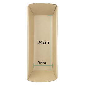 Molde Horno Kraft 24x8x7cm (240 Uds)