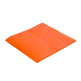 Servilleta de Papel Cocktail 20x20cm 2C Naranja (6.000 Uds)