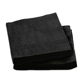 Servilleta de Papel Cocktail 20x20cm 2C Negra (6.000 Uds)