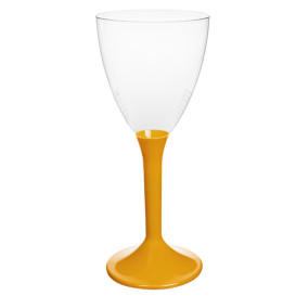 Copa Plástico Vino Pie Mango 180ml 2P (20 Uds)