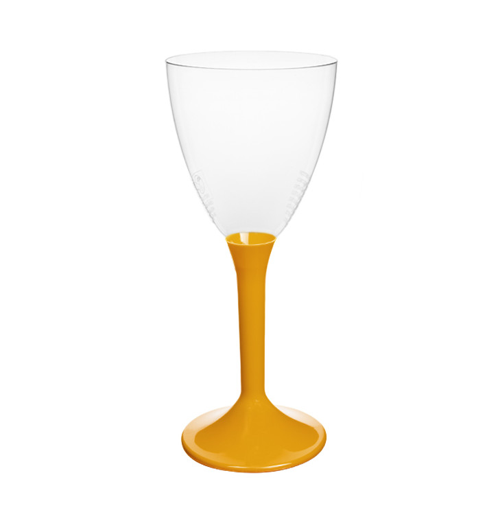 Copa Plástico Vino Pie Mango 180ml 2P (20 Uds)