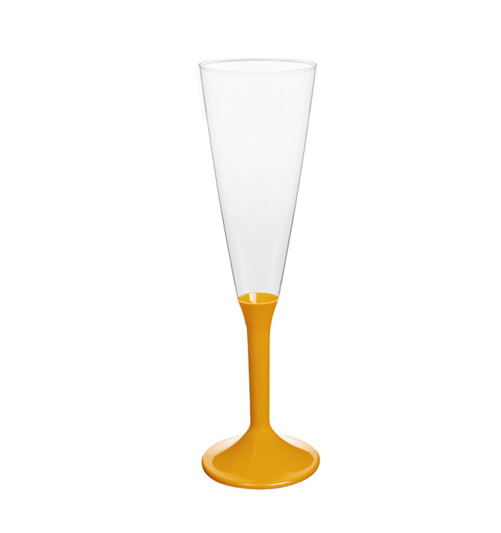Copa Plástico Cava Pie Mango 160ml 2P (20 Uds)