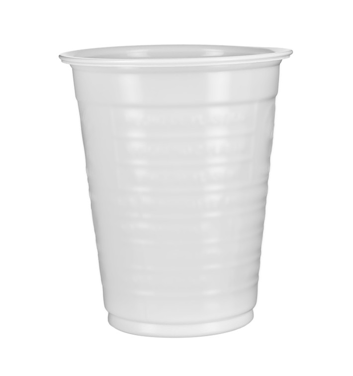 Vaso de Plástico PS Blanco 200ml Ø7,0cm (100 Uds)