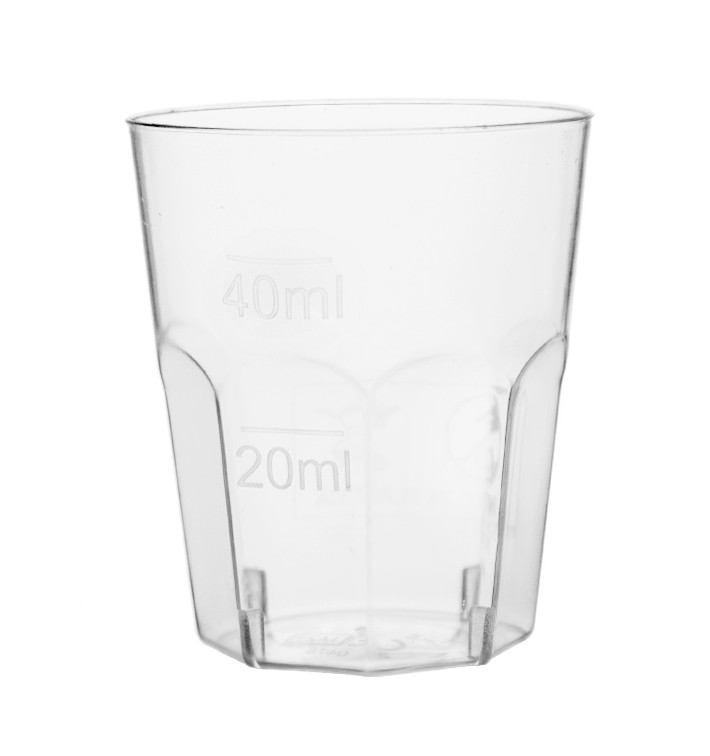 VASO CHUPITO PLÁSTICO TRANSPARENTE 3,5 Cl (1.000 Und Caja)