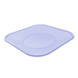 Plato Reutilizable Económico PP “X-Table” Violeta 23x23cm (8 Uds)