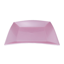 Plato Llano Reutilizable PP Violeta Nice Pearl 23cm (300 Uds)