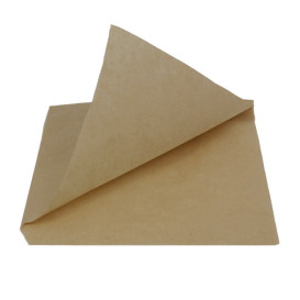 Bolsa Papel Antigrasa Abierta 2L Kraft 15x15cm (250 Uds)