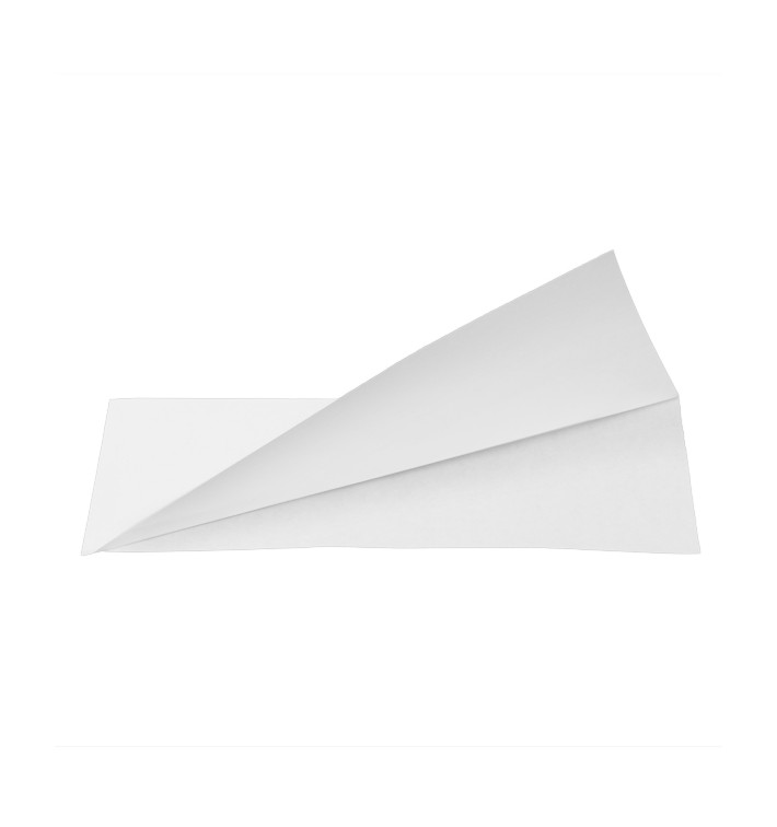 Bolsa Antigrasa Abierta 22x7,6cm Blanco (100 Uds)