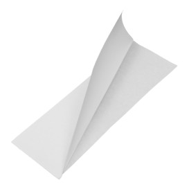 Bolsa Antigrasa Abierta 22x7,6cm Blanco (100 Uds)