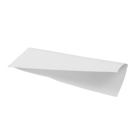 Bolsa Antigrasa Abierta 22x7,6cm Blanco (100 Uds)
