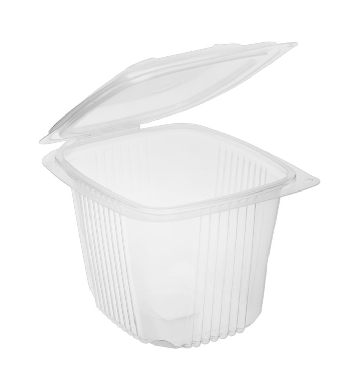 Tarrina Bisagra PP Transparente 750ml 142x123mm (50 Uds)