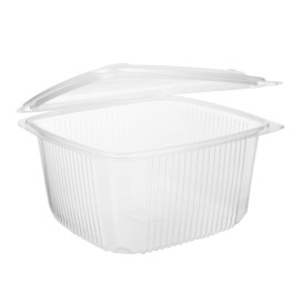Tarrina Bisagra PP Transparente 1800ml 190x185mm (50 Uds)